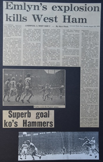 Emlyn's explosion kills West Ham - 26 August 1972