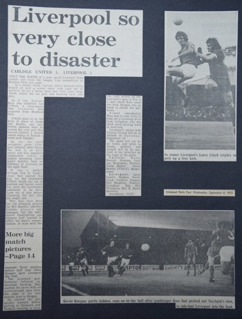 Press report from Adrian Killen's scrapbook