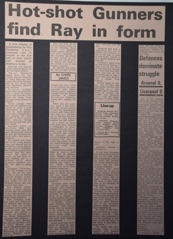 Hot-shot Gunners find Ray in form - 12 September 1972