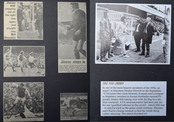 Jimmy Hill takes the flag