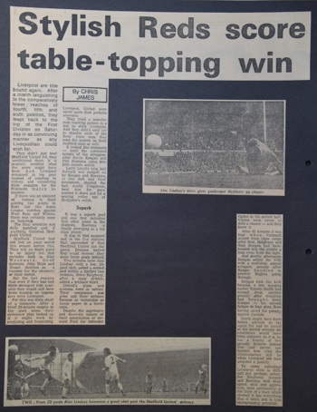 Press report from Adrian Killen's scrapbook