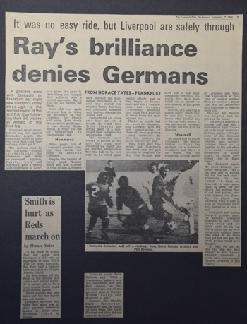 Ray's brilliance denies Germans - 26 September 1972