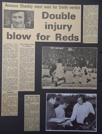 Double injury blow for Reds! - 26 September 1972