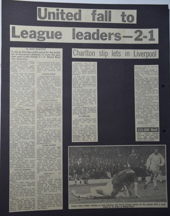 Press report from Adrian Killen's scrapbook