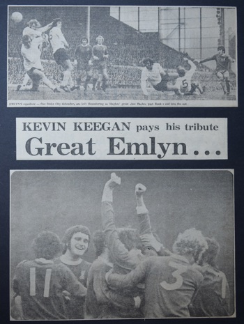 Keegan pays his tribute to great Emlyn - 21 October 1972