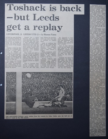 Press report from Adrian Killlen's scrapbook