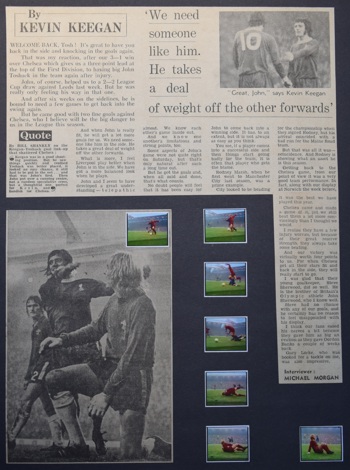 Keegan appreciates  Toshack