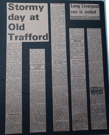 Press report from Adrian Killlen's scrapbook