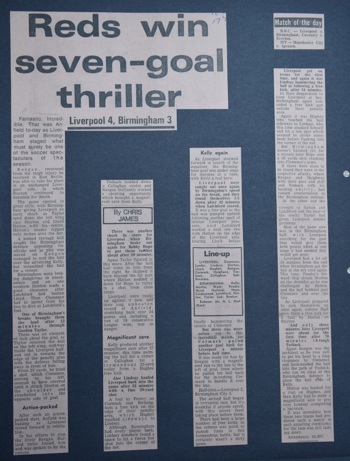 Press report from Adrian Killen's scrapbook