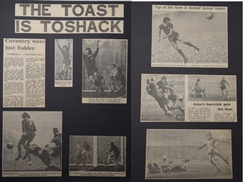 Press report from Adrian Killen's scrapbook