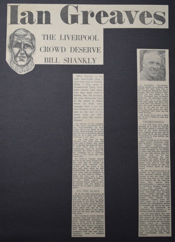 The Liverpool crowd deserves Bill Shankly - December 1972