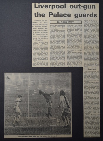 Liverpool outgun the Palace guards - 30 December 1972