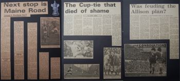 Press reports from Adrian Killen's scrapbook