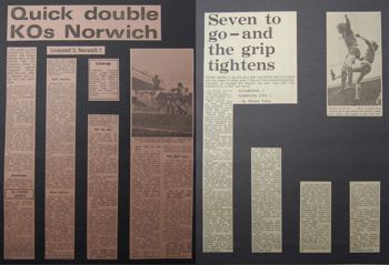 Press reports from Adrian Killen's scrapbook