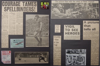 A picture that tells all! Fans celebrate with Shankly after UEFA Cup win