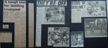 Press reports from Adrian Killen's scrapbook