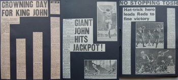 Press reports from Adrian Killen's scrapbook