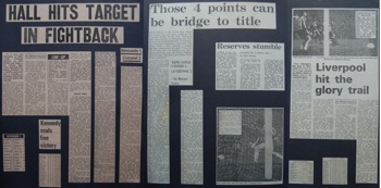 Press reports from Adrian Killen's scrapbook
