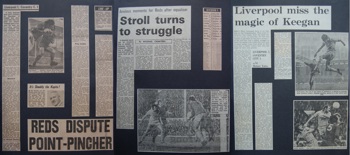 Press reports from Adrian Killen's scrapbook