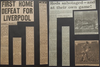 Press reports from Adrian Killen's scrapbook