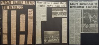 Press reports from Adrian Killen's scrapbook