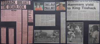 Press reports from Adrian Killen's scrapbook