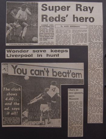 Super Ray Reds' hero - 10 April 1976