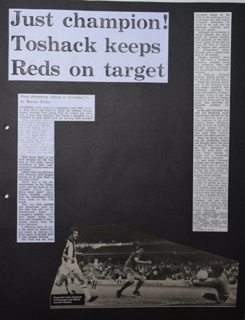 Press report from Adrian Killen's scrapbook