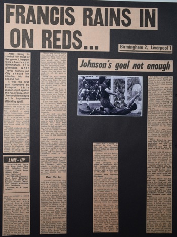 Press report from Adrian Killen's scrapbook