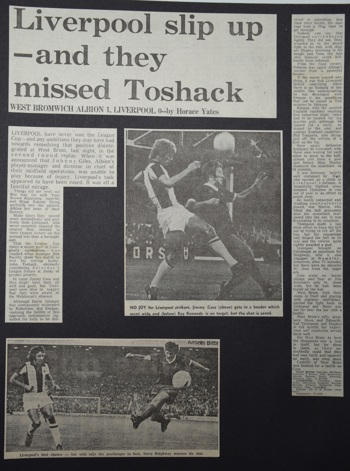 Press report from Adrian Killen's scrapbook