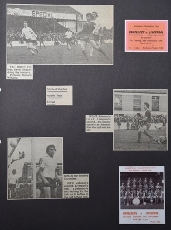 Mementos from Crusaders game