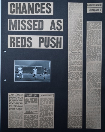 Press report from Adrian Killen's scrapbook