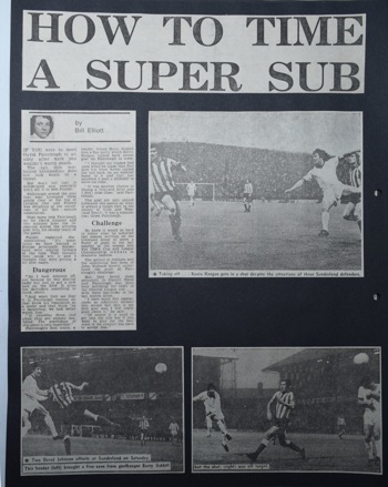 How to time a super-sub - 6 November 1976