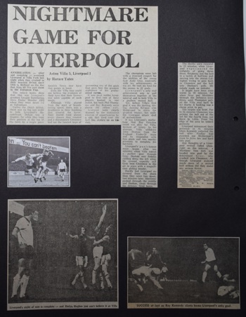 Press report from Adrian Killen's scrapbook