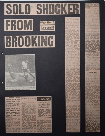 Press report from Adrian Killen's scrapbook