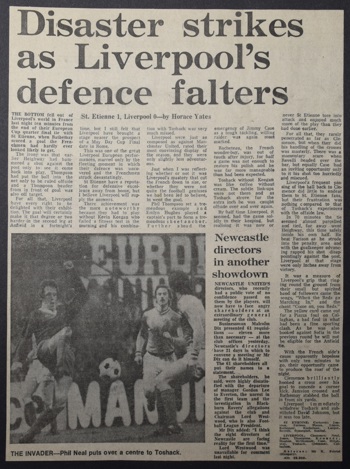 Press report from Adrian Killen's scrapbook