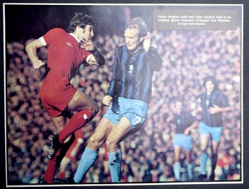 Emlyn Hughes in action! - 6 March 1976