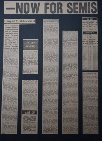 Press report from Adrian Killen's scrapbook