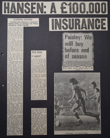 Hansen a £100,000 insurance - 5 May 1977