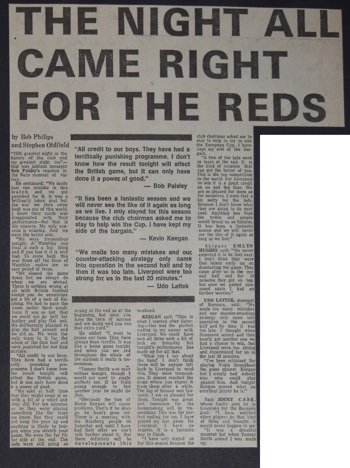 The night that all came right for Reds