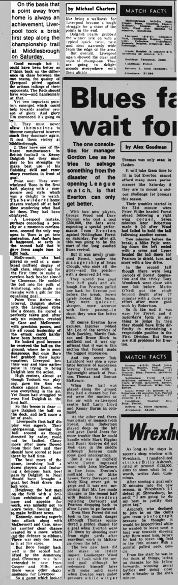 Liverpool loosen the grip (Copyright the Liverpool Echo)