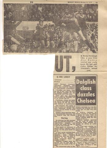Dalglish class dazzles Chelsea - 8 October 1977