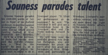 Souness parades talent - 21 January 1978