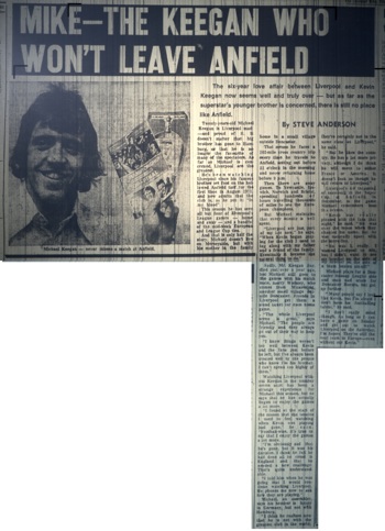 Mike the Keegan who won't leave Anfield - 16 February 1978