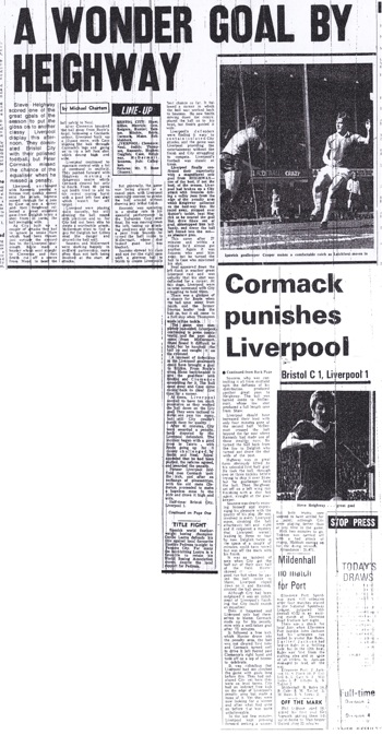 Cormack punishes Liverpool! - 15 April 1978