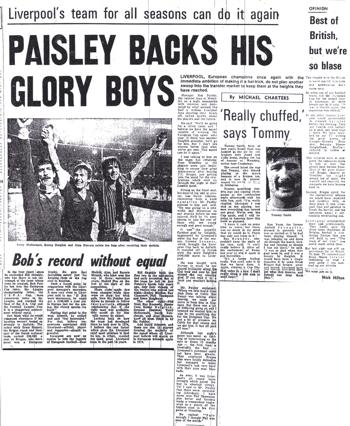 Paisley backs his glory boys
