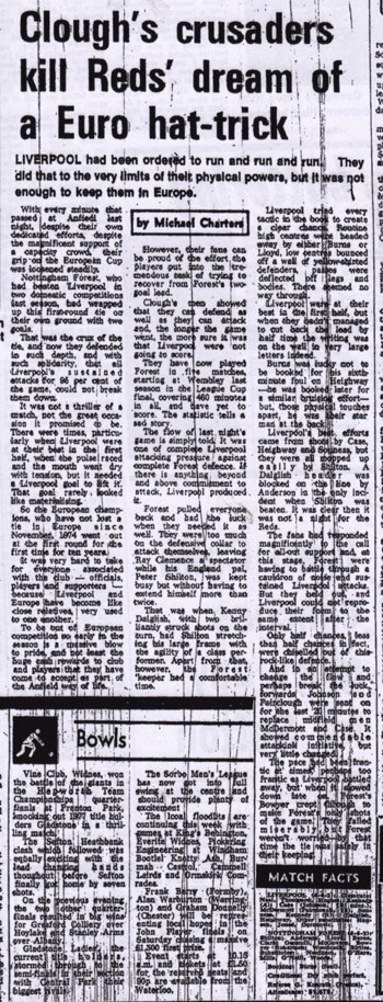 Clough's crusaders kill Reds' dream of a Euro hat-trick