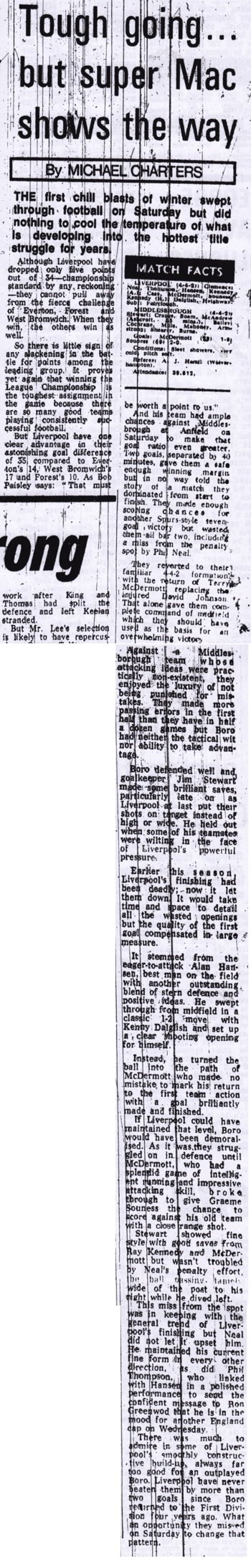 Tough going... but Super Mac shows the way