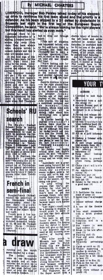 Liverpool Echo - aftermath of match