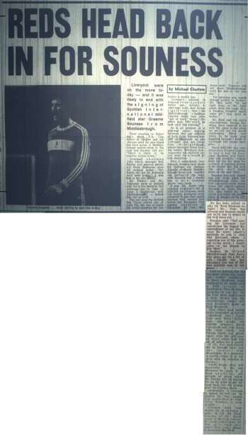 Reds head back in for Souness